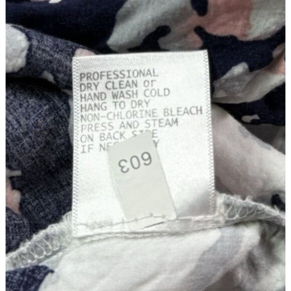 Saint Tropez West Blue Pink & Gray Abstract Print Popover Top Women's Size 1X - Picture 11 of 11